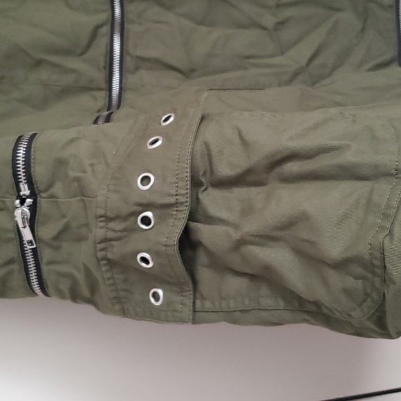 *NWT* Hot Topic's Social Collison Green Cargo Zip-around Maxi Skirt - Picture 5 of 14